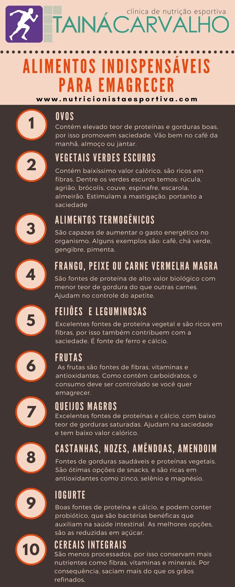 Alimentos indispensáveis para emagrecer